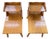 HTF Pair Vintage MCM Rock Maple Telephone Step Side Tables Mid Century Modern For Sale
