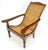 Mid 20th Century Solid Turned Teak Mid Century Modern Cane Back Lounge Chair MINT For Sale - Image 5 of 18