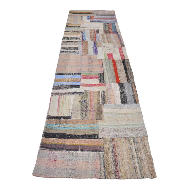 Oushak Turkish Handmade Vintage Runner For Sale