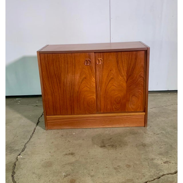 Small Vintage Teak Sideboard. Denmark For Sale - Image 4 of 11