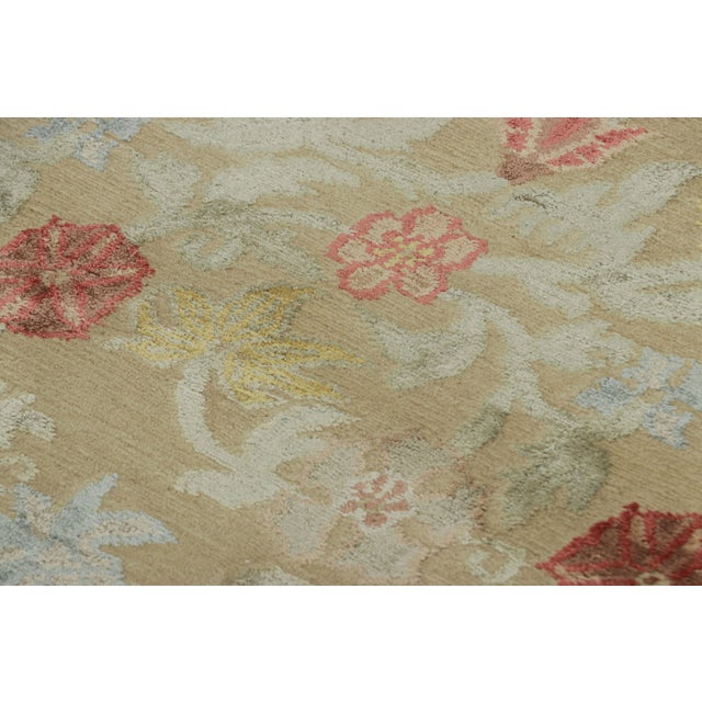 Rug & Kilim’s Oversized Spanish Style Runner Rug With Floral Patterns “Bilbao” For Sale In New York - Image 6 of 8