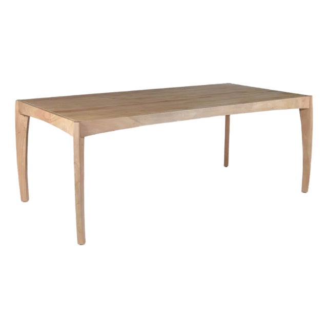 Leoni 78" Solid Wood Dining Table Oak For Sale