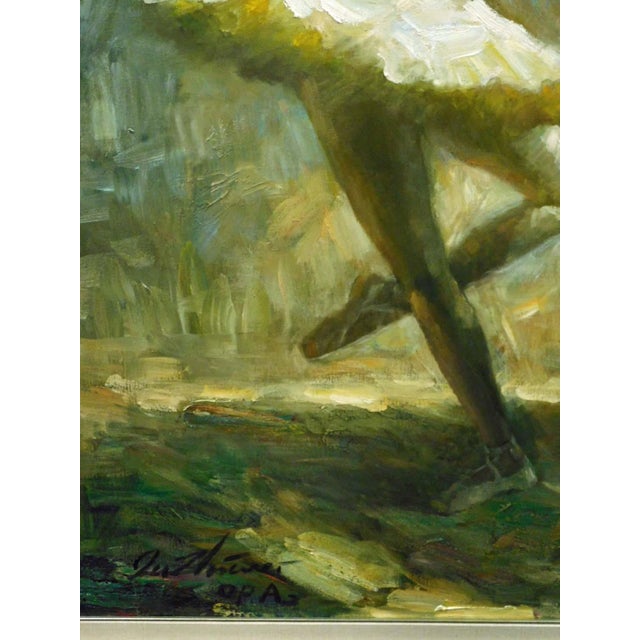 Zhiwei Tu "Untitled" Ballerina Original Oil on Canvas With Custom Framed W/Book For Sale - Image 9 of 18