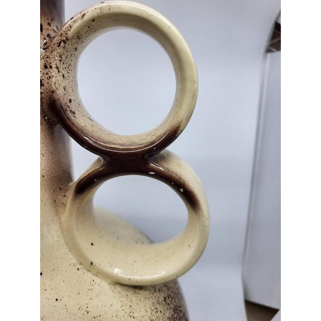 Beige West German Ceramic Floor Lamp, 1960 For Sale - Image 8 of 16