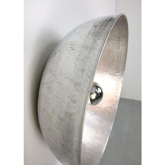 Large Vintage Aluminum Wall Lamp For Sale - Image 11 of 18