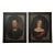 Antique Original Portraits: 19th Century Gentleman and Lady Paintings - a Pair For Sale