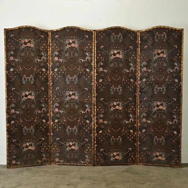 Spanish 19th Century Tooled & Painted Leather Folding Screen For Sale - Image 10 of 10