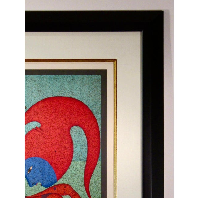 Mihail Chemiakin Flying Head C. 1990 Original Print For Sale In San Francisco - Image 6 of 7