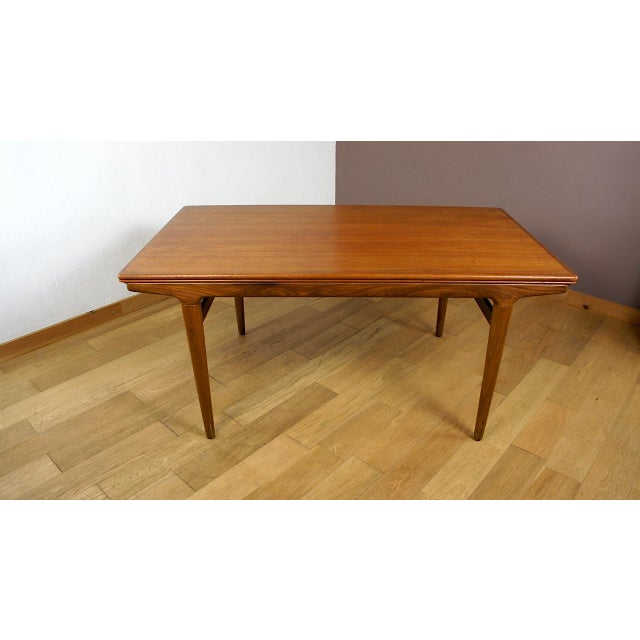 Danish Teak Dining Table by Johannes Andersen for Uldum Mobelfabrik, 1960, in Good conditions. Designed 1960 to 1969 This...