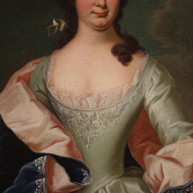 Late 19th Century Portrait of a Gentlewoman, 19th Century, Oil Painting on Canvas, Framed For Sale - Image 5 of 15