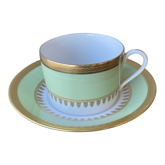 Haviland Limoges Oasis 24k Gold Cup and Saucer Chairish