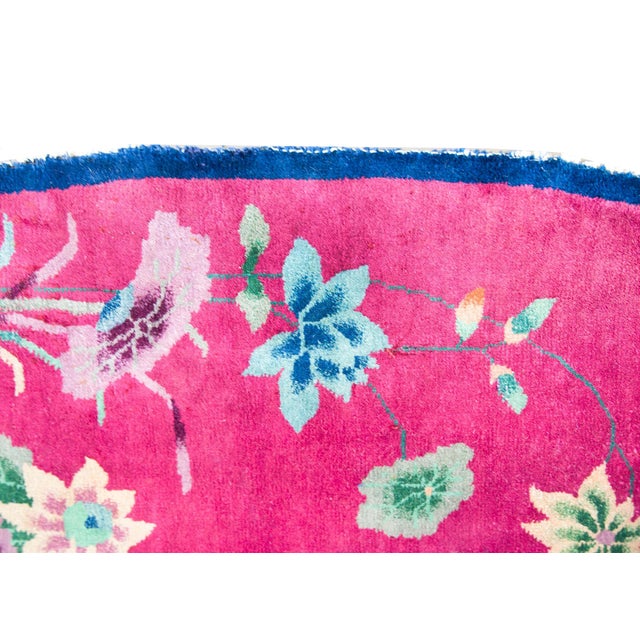 Early 20th Century Oval Chinese Art Deco Rug For Sale - Image 4 of 13