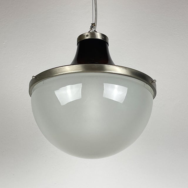 Brown PI Cavo Pendant Lamp by Sergio Mazza for Artemide, Italy, 1960s For Sale - Image 8 of 15