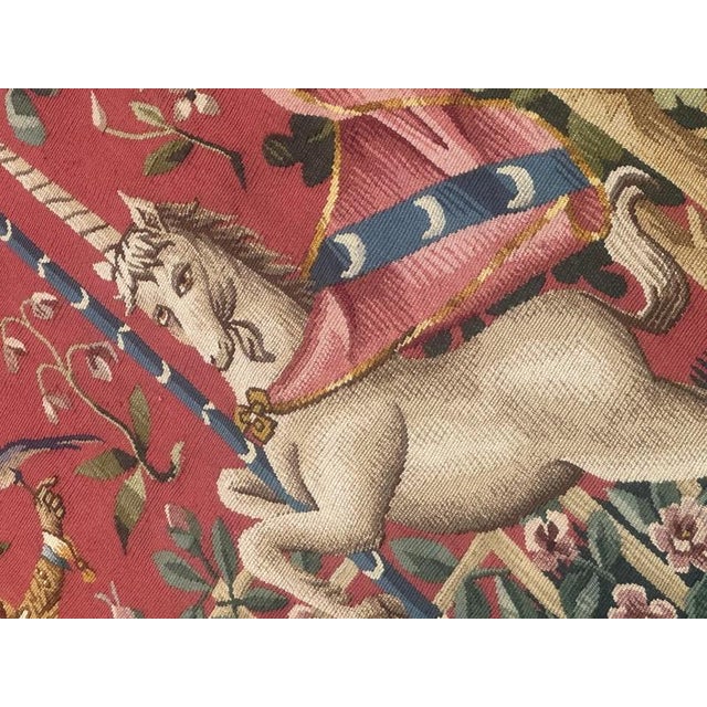 Mid-Century French Handwoven Wool Aubusson Tapestry, 1940s For Sale - Image 11 of 18