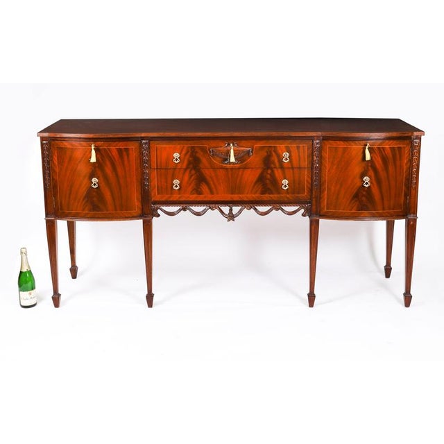 Vintage Flame Mahogany Sideboard from Maple & Co. For Sale - Image 17 of 18