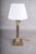 Traditional Dutch Neoclassical Brass Column Table Lamp, 1950s For Sale - Image 3 of 10