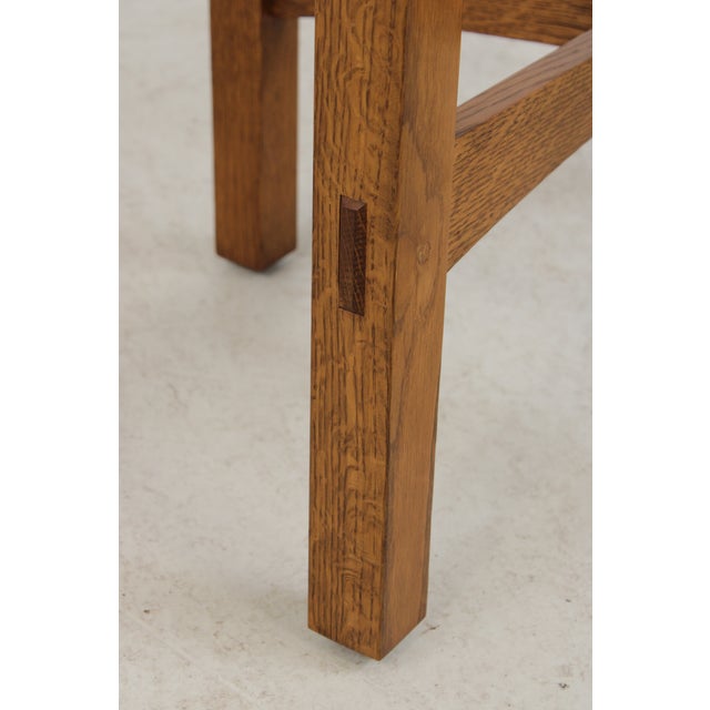 Stickley Mission Oak Arts & Crafts Round Lamp Table For Sale - Image 11 of 14