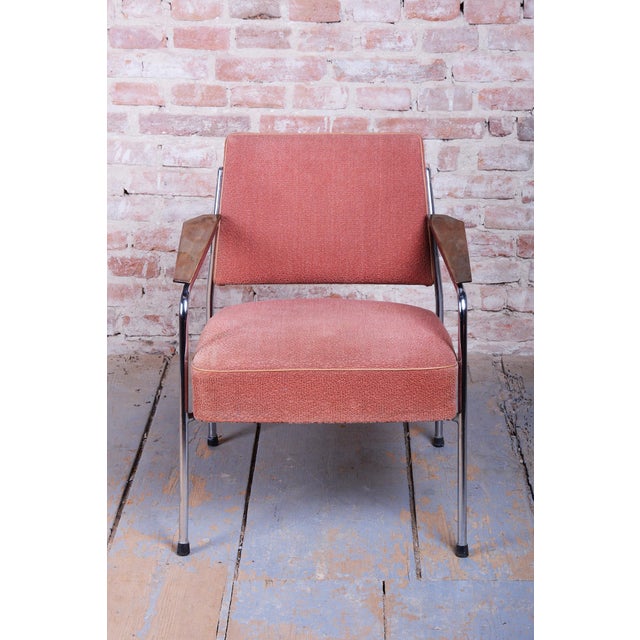 Bauhaus Seating Set in Tubular Chrome-Plated Steel, Czech, 1940s, Set of 3 For Sale - Image 10 of 18