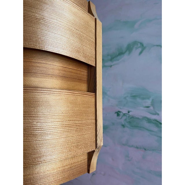Mid-Century Modern Pine Veneer Wall Lamp by Translandia, Denmark, 1960s For Sale - Image 12 of 15