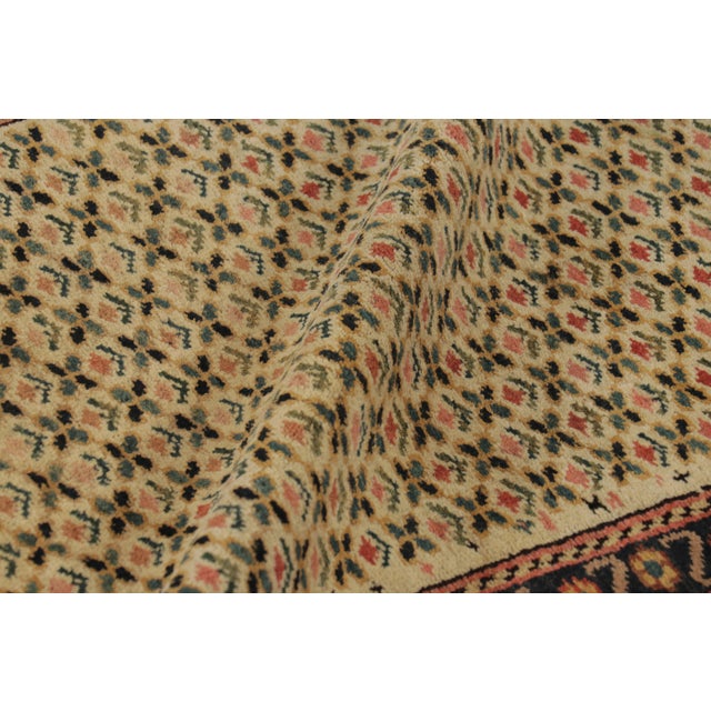 Textile Antique Persian Runner Rug, Gold With All Over Floral Pattern - Rug & Kilim For Sale - Image 7 of 8