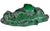 1940s 1940s Art Deco Green Malachite Glass Figural Fish Bowl Czechoslovakia For Sale - Image 5 of 9