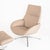 Beige Set of Reclining and Swiveling Leather Armchair with Ottoman Lotus Model by Kebe A/S, Denmark For Sale - Image 8 of 16
