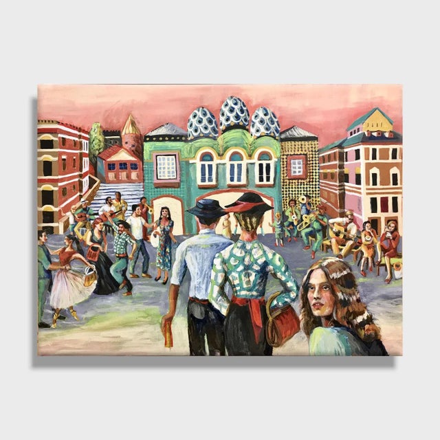 This is an original mixed media work on canvas by Southern California artist, Cheryl Tall. Its dimensions are 40" x 30" x...