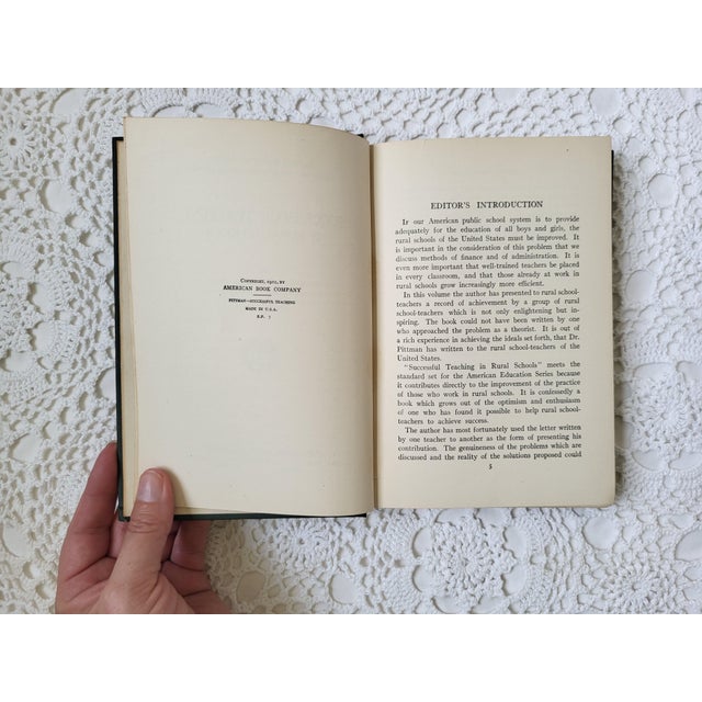 1922 Successful Teaching in Rural Schools Book For Sale - Image 4 of 8