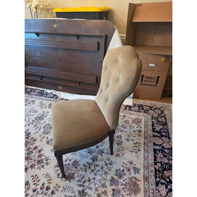 Very good condition set of 6 Henredon Louis XVI style armchairs chairs. Henredon Furniture: Henredon is a well-known...