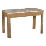 Matthew Izzo Home Mango Wood and Marble Top Desk For Sale