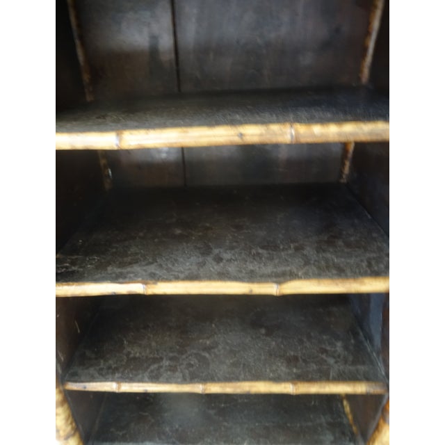 Wood 19th Century Victorian Bamboo Bookcase For Sale - Image 7 of 9