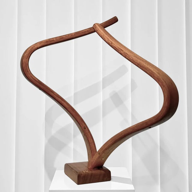 A large modernist sculpture made from the legs of a 1940s lounge chair by Bruno Mathsson. Crafted from molded birch wood...