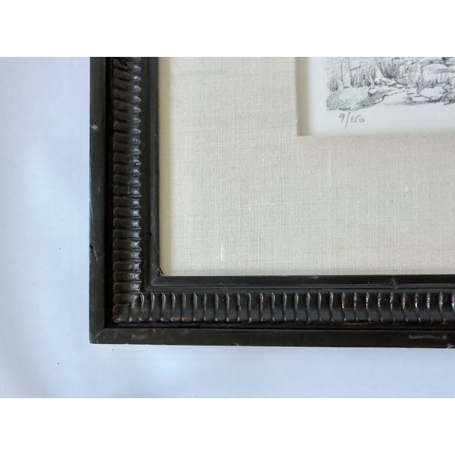 Printmaking Materials Anna Ticho, Hills of Jerusalem, Original Lithograph Edition 9/150, Pencil Signed, Framed For Sale - Image 7 of 7