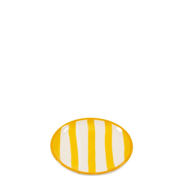 Contemporary Lido Dessert Plate - Set of 4 - Yellow For Sale - Image 3 of 3
