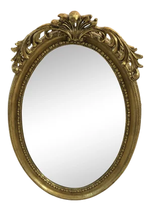Friedman Brothers Oval Giltwood Mirror