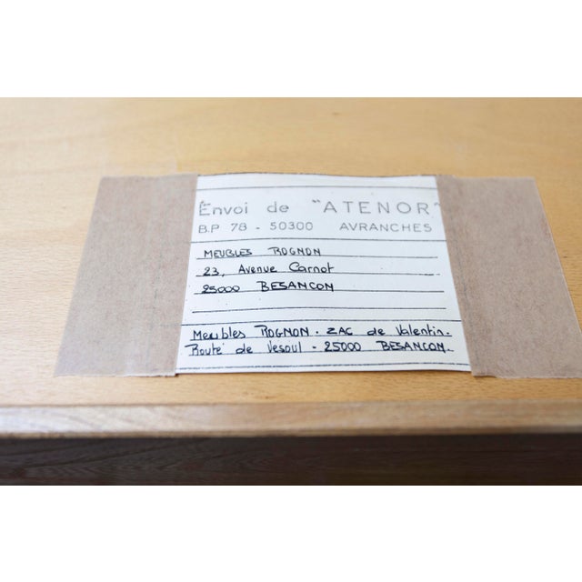 Gold Low Cabinet in Elm from Maison Regain, 1960 For Sale - Image 8 of 18