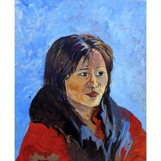 Contemporary Portrait Oil Painting For Sale