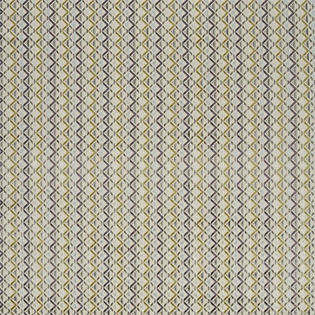 Harlequin Boka Fabric in Brass/Glacier For Sale