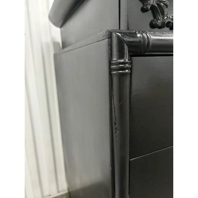 Rare Chinoiserie Pagoda Style Walnut Dresser For Sale - Image 10 of 12