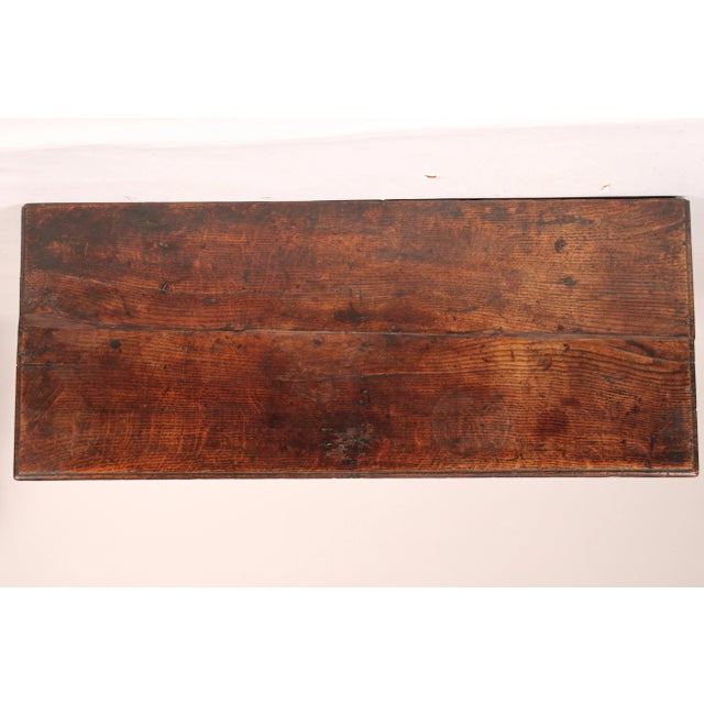 18th Century English Oak Trunk For Sale - Image 9 of 10