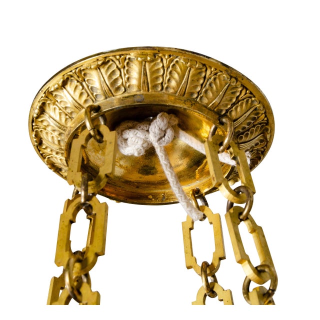 Charles X Bronze and Ormolu Chandelier For Sale In Boston - Image 6 of 13
