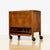 1950s British 'Pop-Up' Liquor Cabinet Bar Cart in Burl Wood For Sale - Image 12 of 15