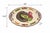 A beautifully detailed vintage California ceramic turkey platter, hand-painted in rich harvest tones and marked “Made in...