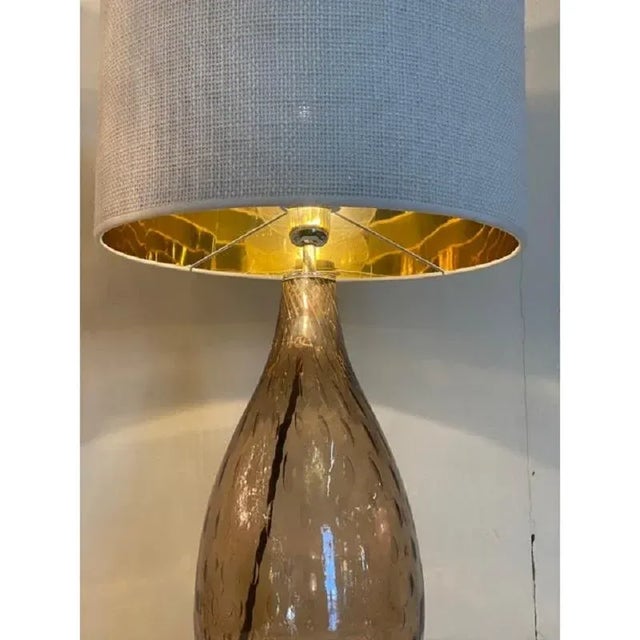 Gold Fumè Table Lamps in Murano Glass by Simong, Set of 2 For Sale - Image 8 of 13