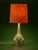 Royal Delft Green Delvert Ceramic Table Lamp with New Liberty London Shade from De Porceleyne Fles, 1970s For Sale - Image 6 of 10