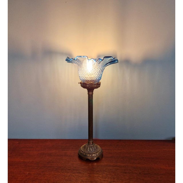 Table Lamp in Gilded Bronze For Sale - Image 10 of 16