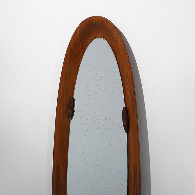 Curved Plywood Wall Mirror, 1960s For Sale - Image 6 of 12
