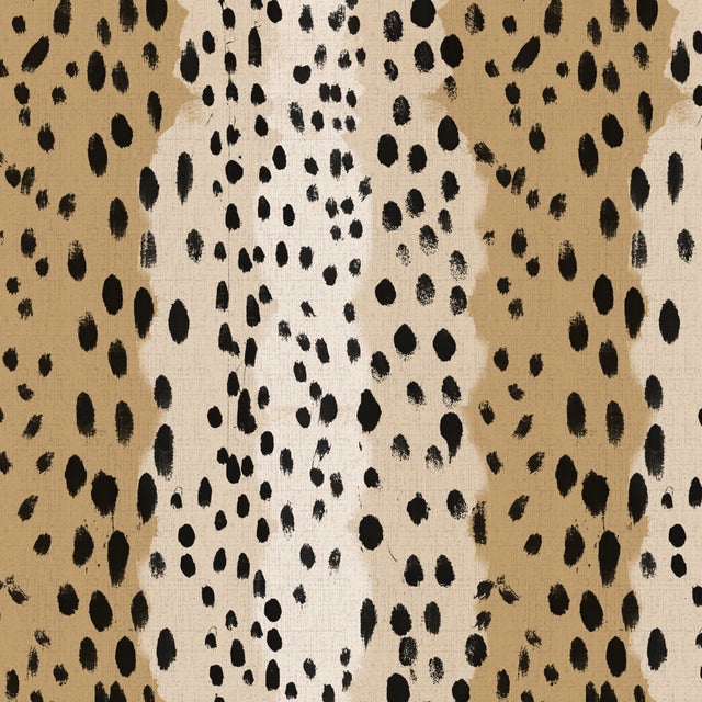 Cloth & Company 20" Decorative Pillow with Welt in Linen Leopard Caramel For Sale - Image 4 of 6