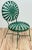 Early 20th Century Antique Green Francois Carre Sunburst Garden Chairs, Pair For Sale - Image 5 of 15