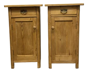 Antique European Pine Nightstands